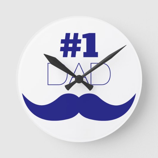 Horloge Ronde #1 Papa Blue Mustache (Recto)