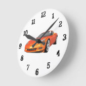 Horloge Ronde 2008 Corvette : Wall Clock (Angle)