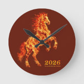 Horloge Ronde 2026 Year of the Fire Horse (Recto)