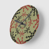 HORLOGE RONDE 24 GECKOS (Angle)