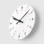 Horloge Ronde 24 Hour Wall Clock (Angle)