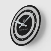 Horloge Ronde 25e Anniversary Silver & Black (Angle)