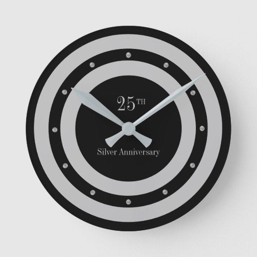Horloge Ronde 25e Anniversary Silver & Black (Recto)