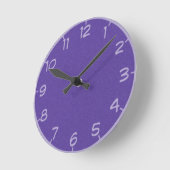 Horloge Ronde 27 Nuances de cadenas violet (Angle)