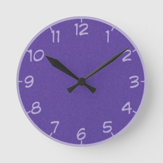 Horloge Ronde 27 Nuances de cadenas violet (Recto)