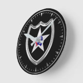 Horloge Ronde 2e division d'infanterie Keepsaké (Angle)