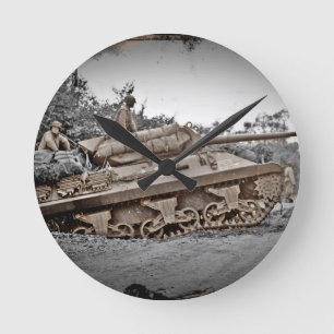 Horloge Ronde 2ÈME GUERRE MONDIALE de chasseur des chars M-10