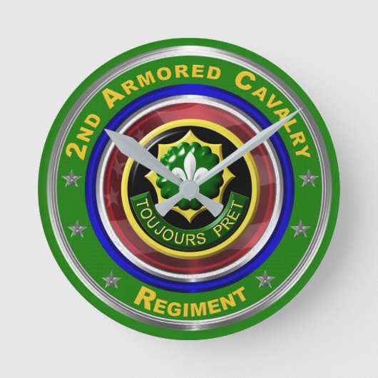 Horloge Ronde 2nd Armored Cavalry Keepsake (Recto)