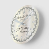 Horloge Ronde 30e Wedding Anniversary (Angle)