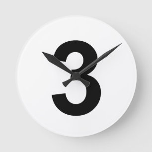 Horloge Ronde 3 - numéro trois
