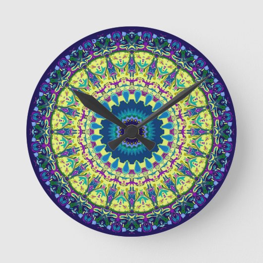 Horloge Ronde 3D Effect Ivanna Kaleidoscope (Recto)