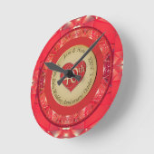 Horloge Ronde 40e anniversaire de rubis (Angle)