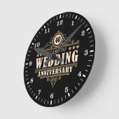 Horloge Ronde 40e anniversaire du Mariage (Angle)