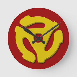 Horloge Ronde 45 adaptateurs d'enregistrement