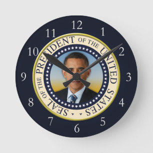 Horloge Ronde 45e Président Barack Obama