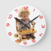 501 Sasha Baby Honey blonde Sandy Wanduhr