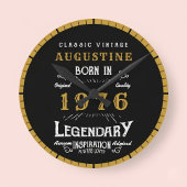 Horloge Ronde 50th Birthday Legend Born 1976