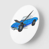 Horloge Ronde 66 Roadster Corvette (Angle)