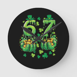 Horloge Ronde 6 7 Jour de la Saint-Patrick