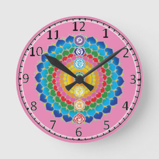 Horloge Ronde 7 chakras