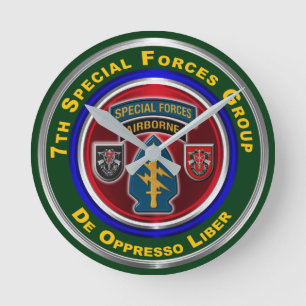 Horloge Ronde 7th Special Forces Group Keepsake