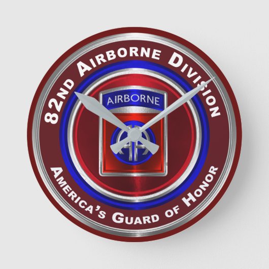 Horloge Ronde 82e division aéroportée Garde d'honneur de l'Améri (Recto)