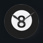 Horloge Ronde 8 Boule<br><div class="desc">Huit boules. Take away the 8,  multiply the dots,  change the colors,  have fun designing the way you like.</div>