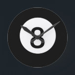 Horloge Ronde 8 Boule<br><div class="desc">Huit boules. Take away the 8,  multiply the dots,  change the colors,  have fun designing the way you like.</div>