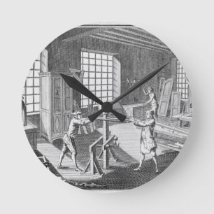 Horloge Ronde A cabinet maker's workshop, from the 'Encyclopedie