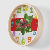Horloge ronde à la fraise (Angle)