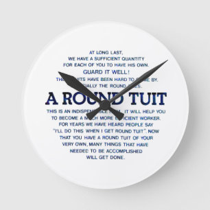 Horloge Ronde A Round Tuit