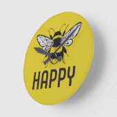 Horloge Ronde Abey Happy (Angle)