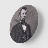 Horloge Ronde Abraham Lincoln, engraved from a photograph by Wil (Angle)