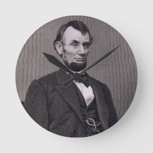 Horloge Ronde Abraham Lincoln, engraved from a photograph by Wil