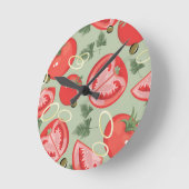 Horloge Ronde Abstract (Angle)