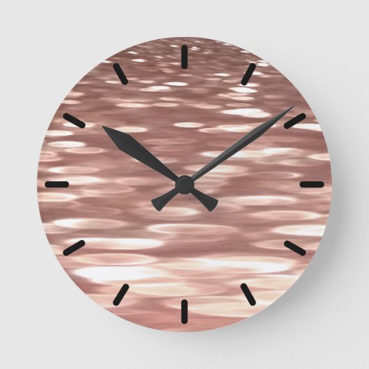 Horloge Ronde Abstract #3: Copper Rose Gold (Recto)