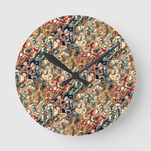Horloge Ronde Abstract art Acrylic Wall Clock (Recto)
