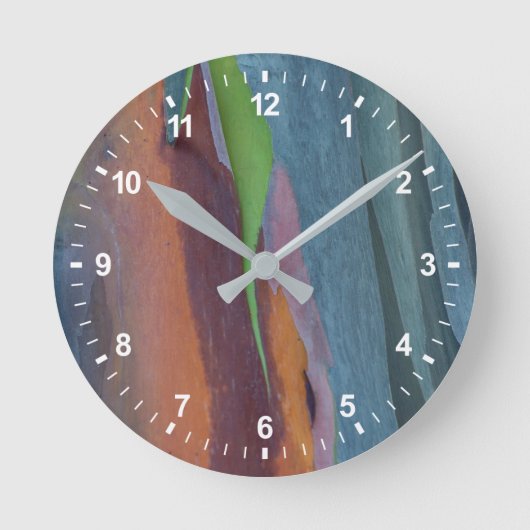 Horloge Ronde Abstract de Rainbow Gum Tree (Recto)