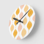 Horloge Ronde Abstract golden ogee pattern (Angle)