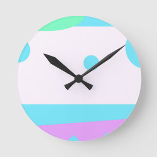 Horloge Ronde Abstract Landscape
