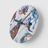 Horloge Ronde abstract modern. (Angle)