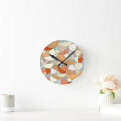 Horloge Ronde Abstract Modern Geometric Art (Maison)