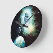 Horloge Ronde Abstrait Imaginaire Zeus Montres Monde (Angle)