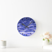 Horloge Ronde Abstrait n° 3 : Bleu (Maison)