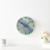 Horloge Ronde Abstrait Pastel Doux (Maison)