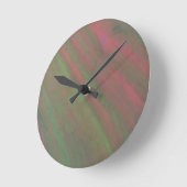 Horloge Ronde Abstrait rouge (Angle)