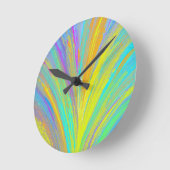 Horloge Ronde Abstrait Tropical Summer Fun (Angle)