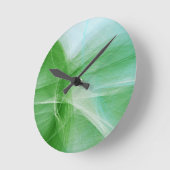 Horloge Ronde Abstrait Vert (Angle)