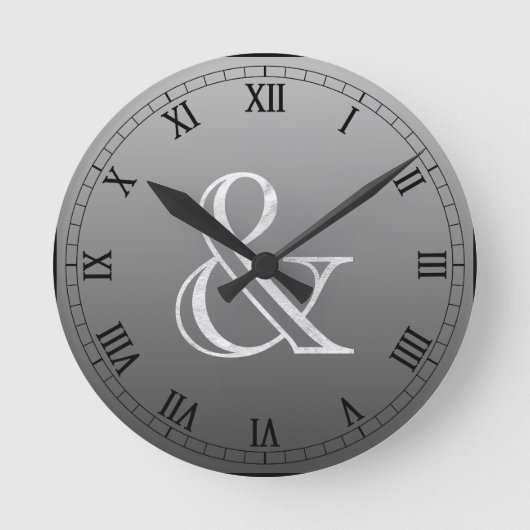 Horloge Ronde Académie gravée en blanc (Recto)