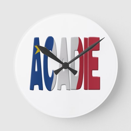 Horloge Ronde Acadia flag (Recto)